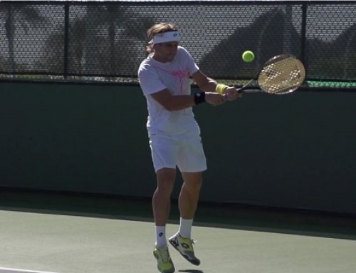 David Ferrer Backhand In Super Slow Motion 2 – Indian Wells 2013 – BNP Paribas Open