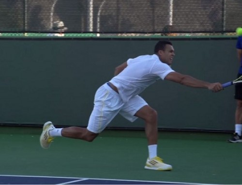 Jo-Wilfried Tsonga Backhand In Super Slow Motion – Indian Wells 2013 – BNP Paribas Open