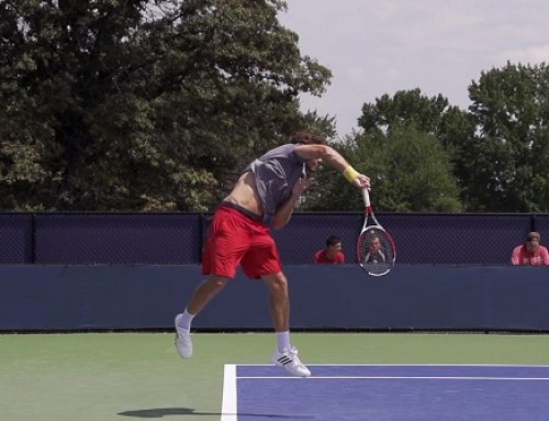 Ernests Gulbis Forehand and Serve In Super Slow Motion – 2013 Cincinnati Open