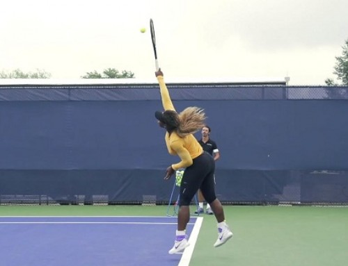 Serena Williams in Super Slow Motion | Serve #1 | Western & Southern Open 2014