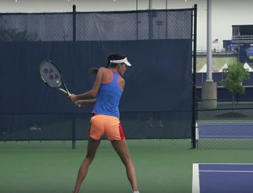 Ana Ivanovic in Super Slow Motion | Backhand #1 | Western & Southern Open 2014