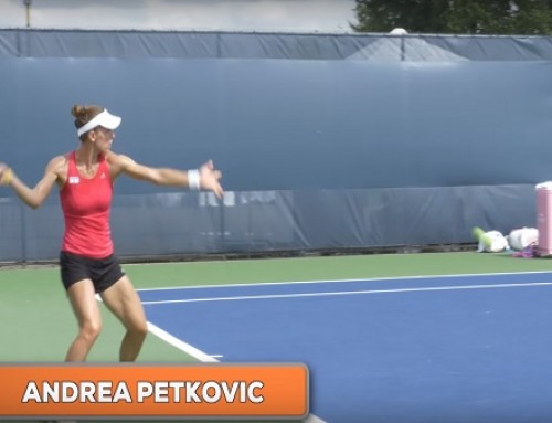 Andrea Petkovic in 4k | Forehand and Backhand #1 | Western & Southern Open 2014