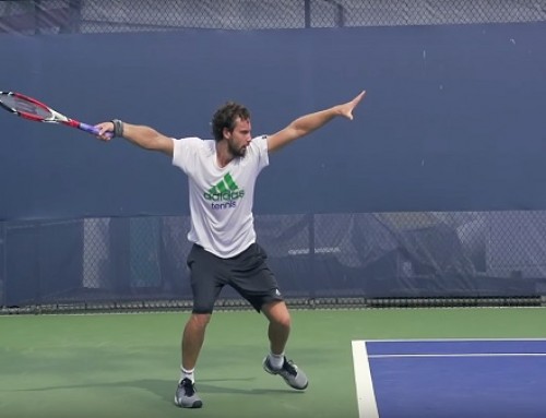 Ernests Gulbis in Super Slow Motion | Forehand and Serve #1 | Western & Southern Open 2014