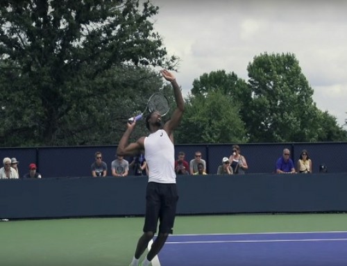 Gael Monfils in Super Slow Motion | Serve #1 | Western & Southern Open 2014