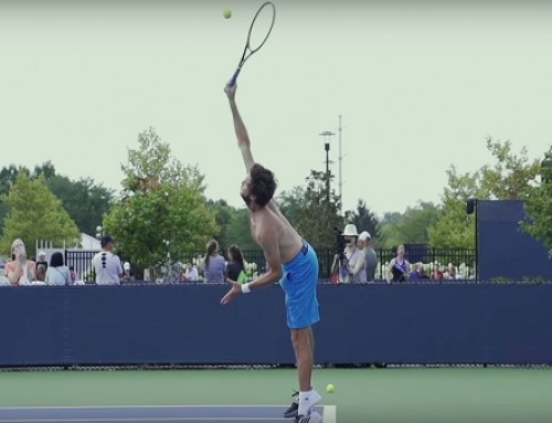 Gilles Simon in Super Slow Motion | Serve #1 | Western & Southern Open 2014