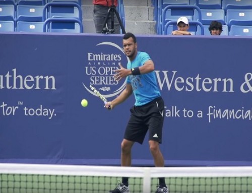 Jo Wilfried Tsonga in Super Slow Motion | Forehand #1 | Western & Southern Open 2014