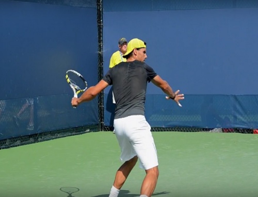 Rafael Nadal Forehand In Super Slow Motion 4 - Indian Wells 2013 - BNP ...