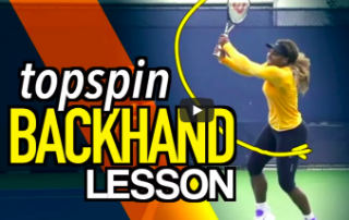 Topspin Backhand Tennis